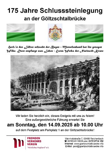 175 Jahr Schlusssteinlegung